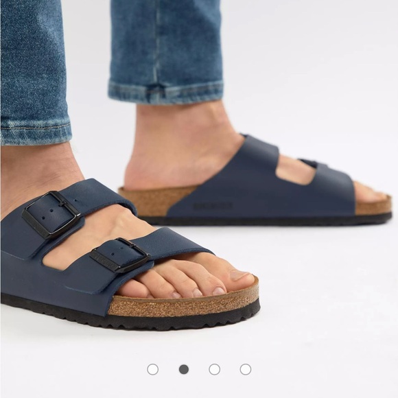 Birkenstock Shoes - New in Box Birkenstock Arizona birko-flor sandals in Blue/Navy Unisex size 37